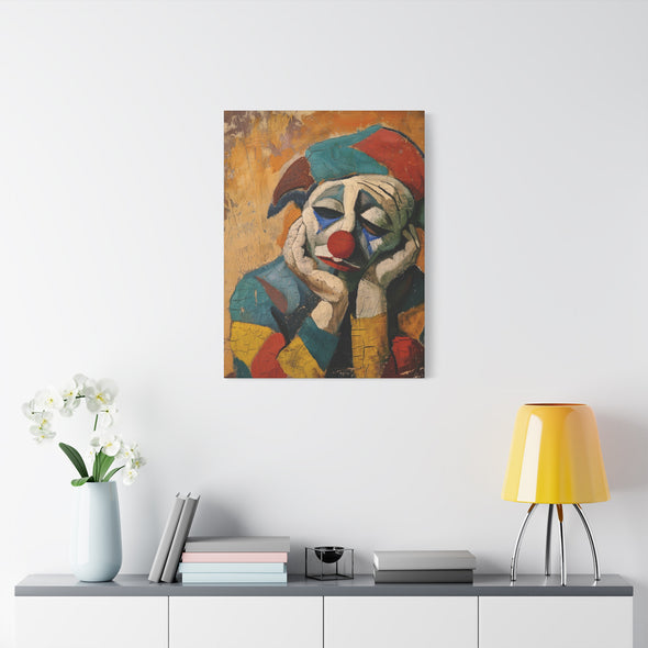 The Sad Clown - Matte Canvas, Stretched, (3 Sizes)