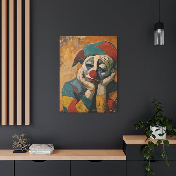 The Sad Clown - Matte Canvas, Stretched, (3 Sizes)