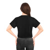 LOVE KC HEART - WhiteOnBlack - All-Over Print Crop Tee