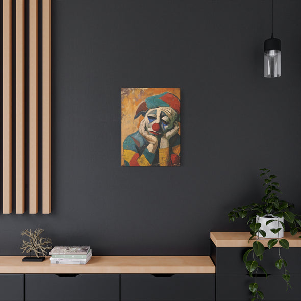 The Sad Clown - Matte Canvas, Stretched, (3 Sizes)