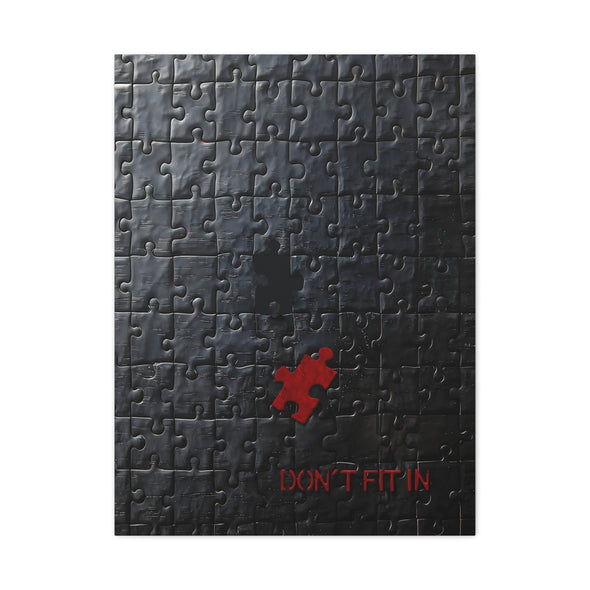 Don't Fit In - Puzzle Piece Matte Canvas, Stretched, (2 Sizes)