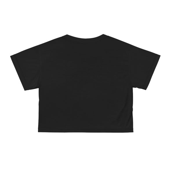 LOVE KC HEART - WhiteOnBlack - All-Over Print Crop Tee