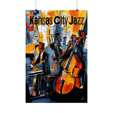 Kansas City Jazz - Jazz Club Groove - 24x36 inch Poster Art