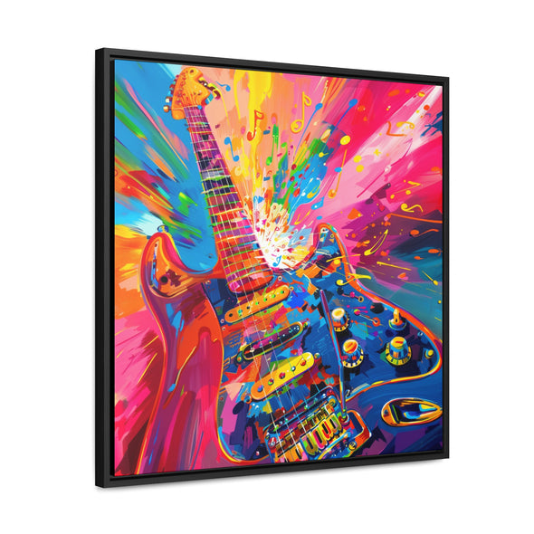 Rockin Guitar - Gallery Canvas Wraps, Square Frame