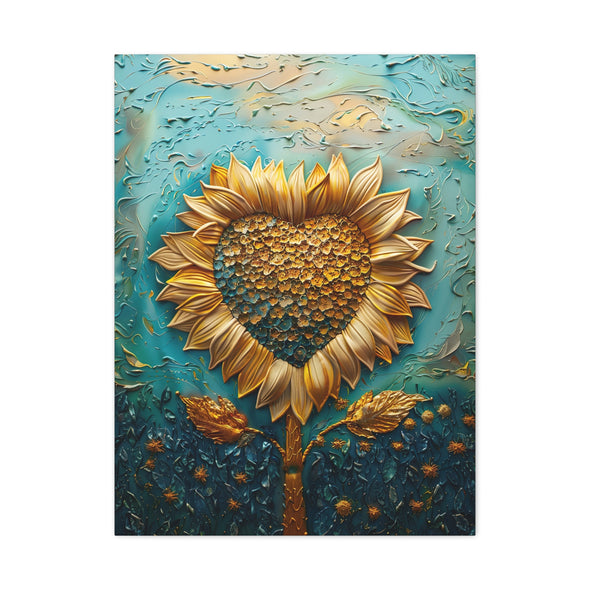 Heart Of Gold  - Matte Canvas, Stretched, (3 Sizes)