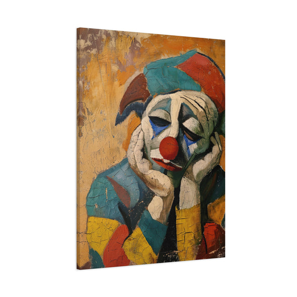 The Sad Clown - Matte Canvas, Stretched, (3 Sizes)