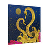 Midnight Rendezvous - Gold Swan Matte Canvas, Stretched, (2 Sizes)