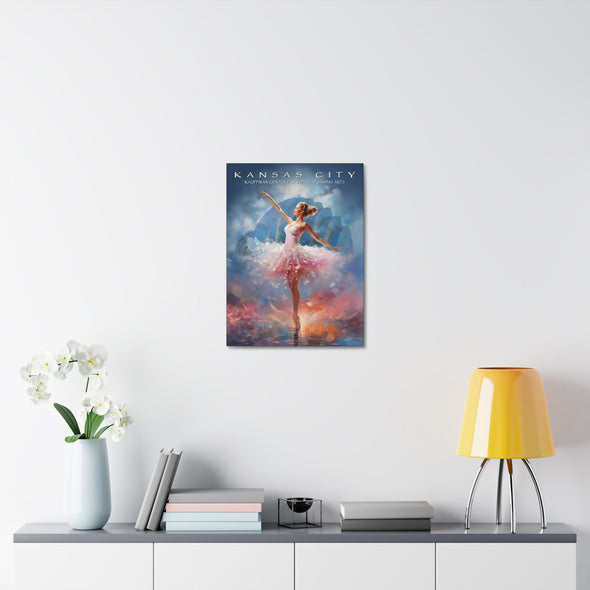 Kansas City - Kauffman Center Dancer - Canvas Wall Art On Stretched Canvas