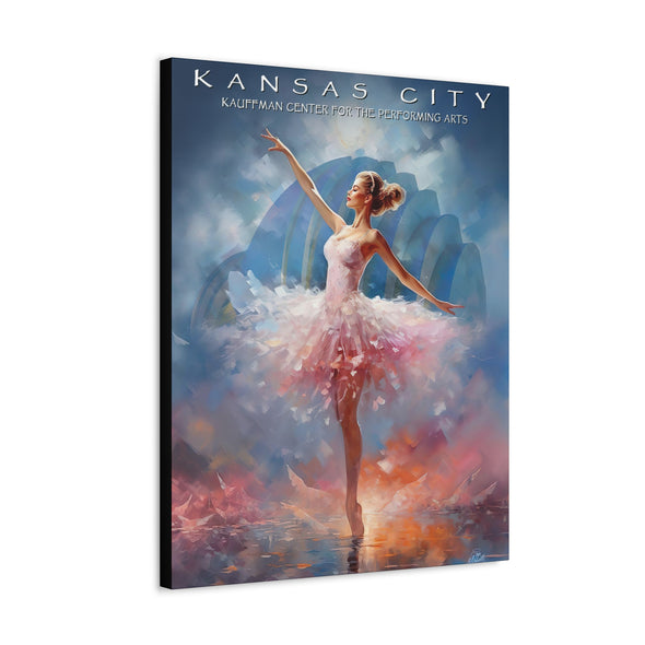 Kansas City - Kauffman Center Dancer - Canvas Wall Art On Stretched Canvas