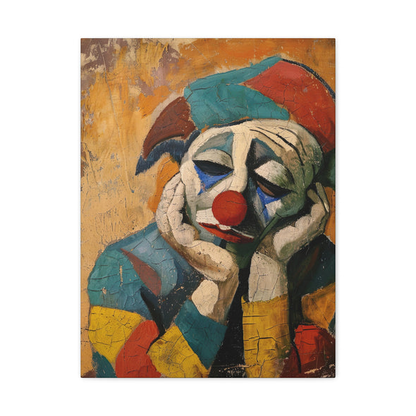 The Sad Clown - Matte Canvas, Stretched, (3 Sizes)