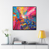 Rockin Guitar - Gallery Canvas Wraps, Square Frame