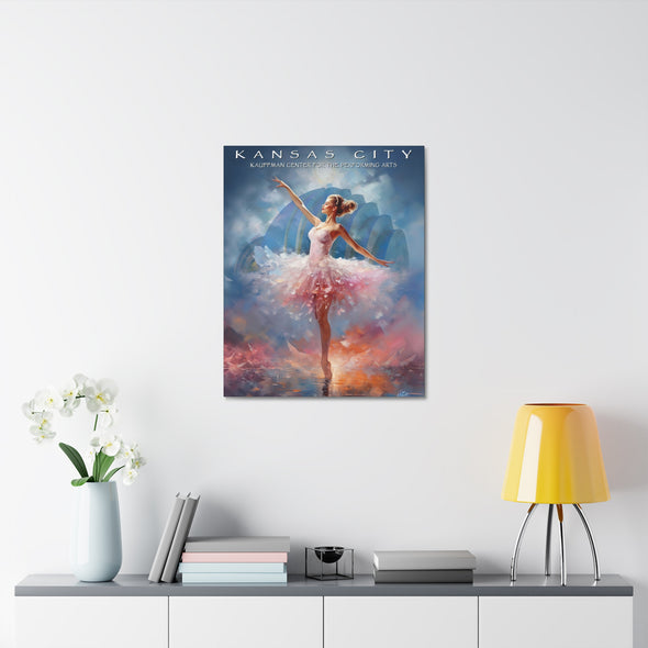 Kansas City - Kauffman Center Dancer - Canvas Wall Art On Stretched Canvas