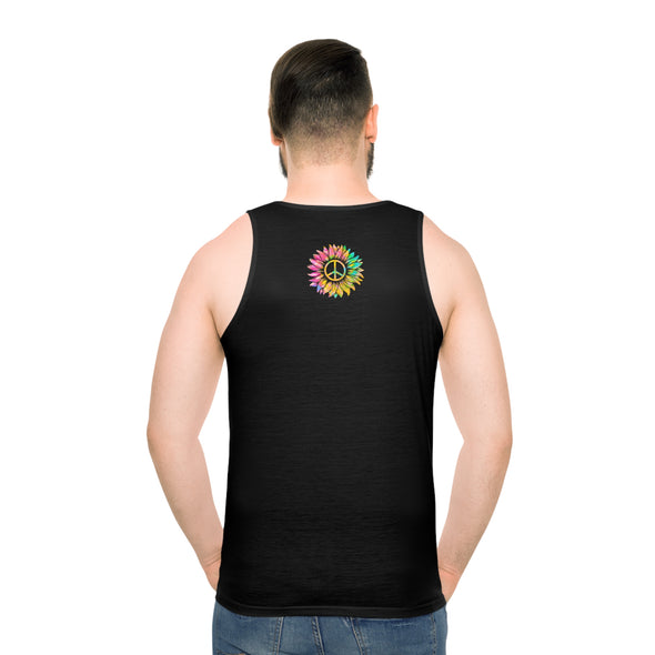 Knsas City Groove Flower - Pastel Tie-Dye - All-Over Print Unisex Tank Top