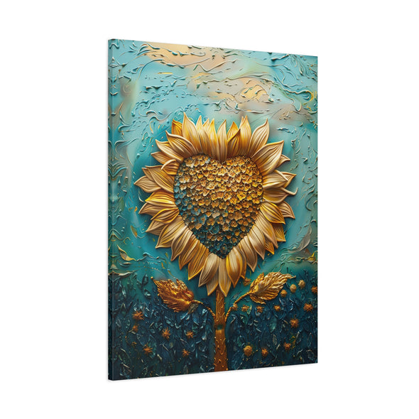 Heart Of Gold  - Matte Canvas, Stretched, (3 Sizes)