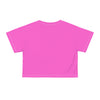 LOVE KC HEART - LtPinkOnHotPink - All-Over Print Crop Tee