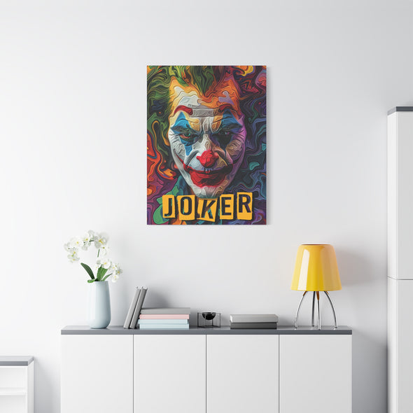 The Joker - Psychedelic Matte Canvas, Stretched, (3 Sizes)