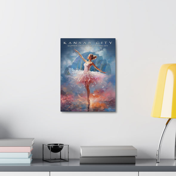 Kansas City - Kauffman Center Dancer - Canvas Wall Art On Stretched Canvas