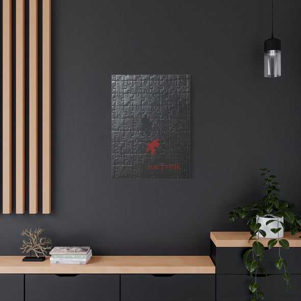 Don't Fit In - Puzzle Piece Matte Canvas, Stretched, (2 Sizes)