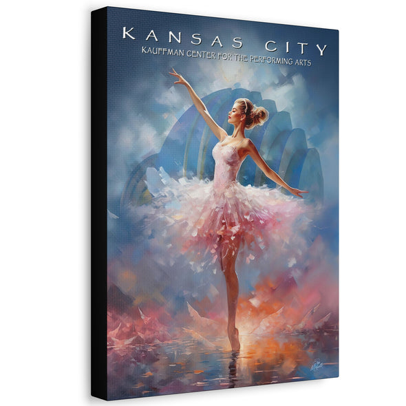 Kansas City - Kauffman Center Dancer - Canvas Wall Art On Stretched Canvas