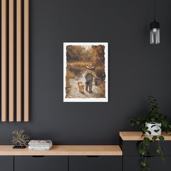 Goin' Fishin' - Matte Canvas, Stretched, (3 Sizes)