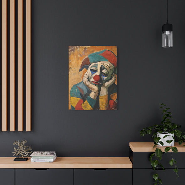 The Sad Clown - Matte Canvas, Stretched, (3 Sizes)