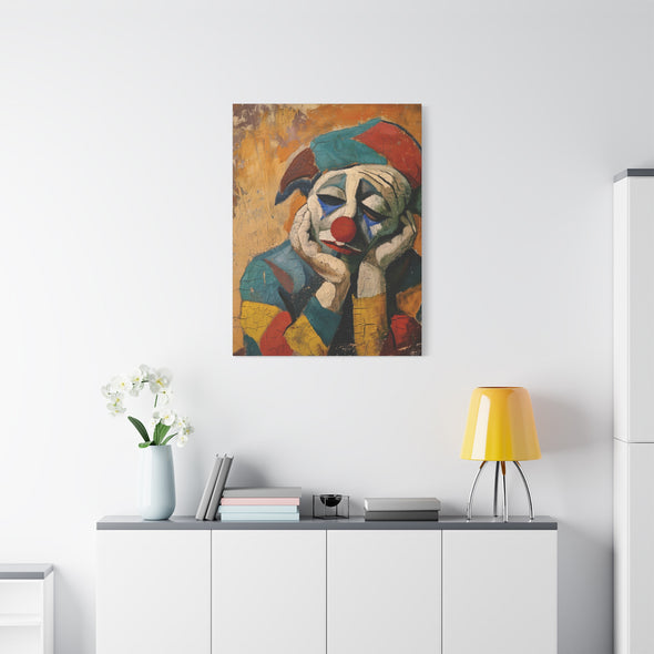 The Sad Clown - Matte Canvas, Stretched, (3 Sizes)