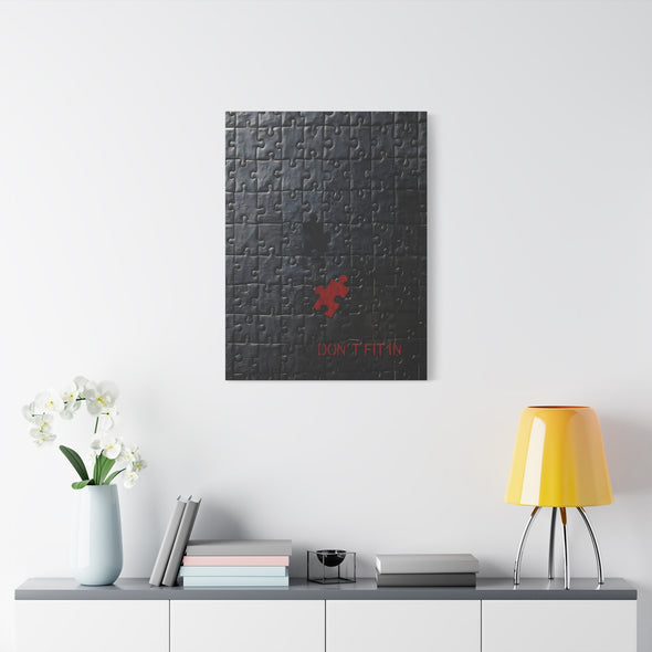 Don't Fit In - Puzzle Piece Matte Canvas, Stretched, (2 Sizes)