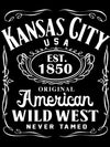 Kansas City Whiskey Label - Unisex Crew Neck Tee