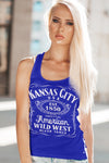 Kansas City Whiskey Label - Unisex Crew Neck Tee