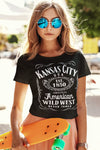 Kansas City Whiskey Label - Unisex Crew Neck Tee