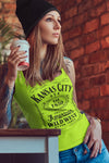 Kansas City Whiskey Label - Unisex Crew Neck Tee