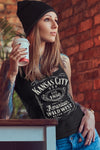 Kansas City Whiskey Label - Unisex Crew Neck Tee
