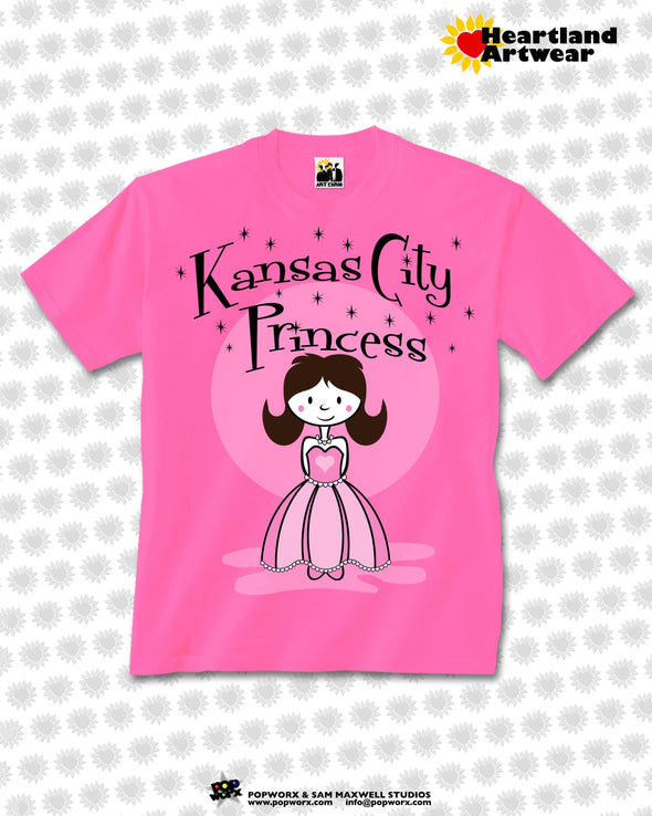 KC KIDS-Kansas City Princess1-Childs Unisex Crew Neck Tee