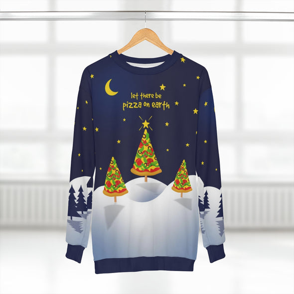 Pizza On Earth  - All-Over Print Unisex Sweatshirt