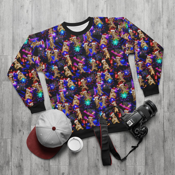 Disco Kitty Sance Club - All-Over Print Unisex Sweatshirt