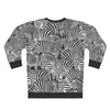 Don't Blend In - Christmas Zebra - All-Over Print Unisex Sweatshirt