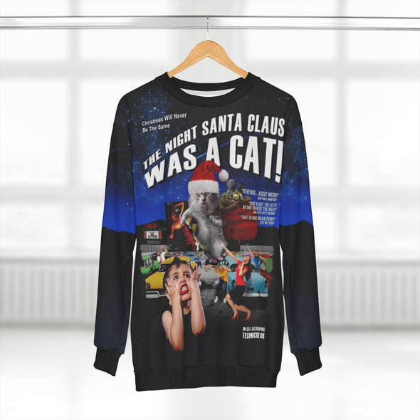 The Night Santa Was A Cat!  - All-Over Print Unisex Sweatshirt