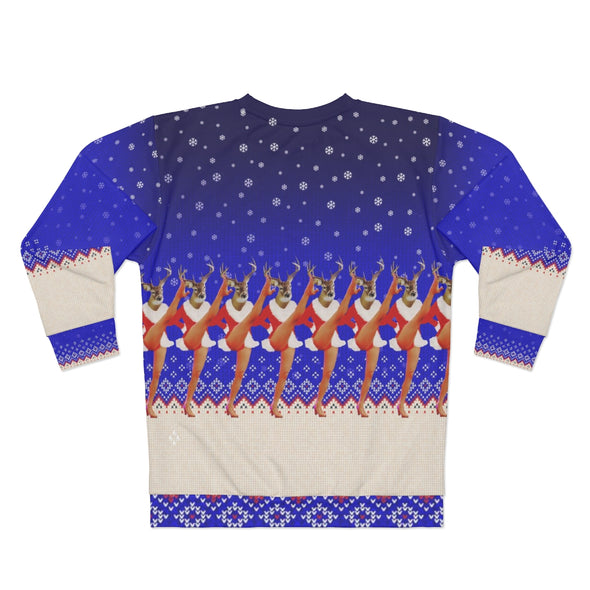 Happy Holidays - Rockette Raindeer - All-Over Print Unisex Sweatshirt