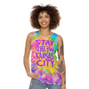 Stay Weird Kansas City - Pastel Tie-Dye - All-Over Print Unisex Tank Top
