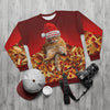 Fat Cat - Meowy Christmas  - All-Over Print Unisex Sweatshirt