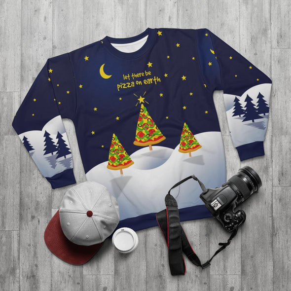 Pizza On Earth  - All-Over Print Unisex Sweatshirt
