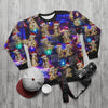 Christmas Disco Kitty - All-Over Print Unisex Sweatshirt