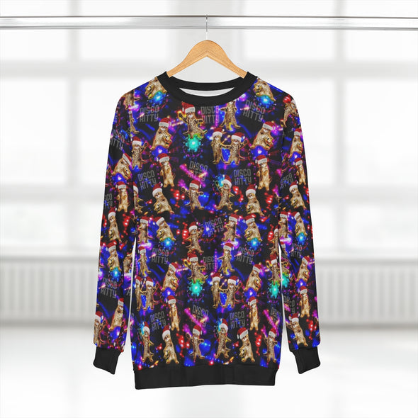 Disco Kitty Sance Club - All-Over Print Unisex Sweatshirt