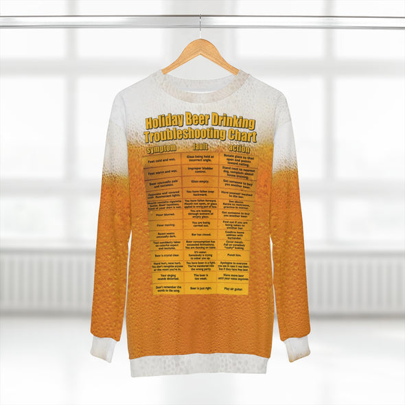 Holiday Beer Drinking Guide - All-Over Print Unisex Sweatshirt