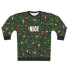 Naughty VS Nice - 2 Sided  - All-Over Print Unisex Sweatshirt