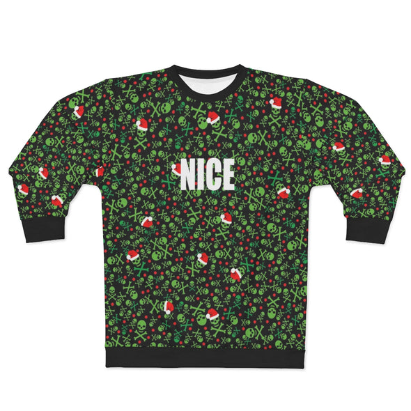 Naughty VS Nice - 2 Sided  - All-Over Print Unisex Sweatshirt