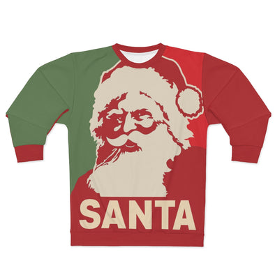 SANTA - Portrait Poster - All-Over Print Unisex Sweatshirt