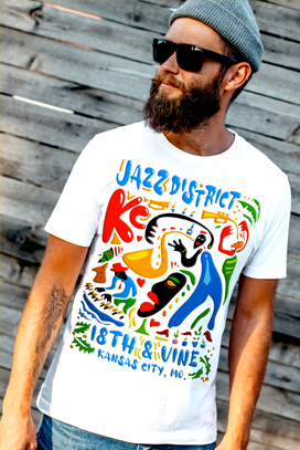 JC Jazz District - Unisex Crew Neck Tee