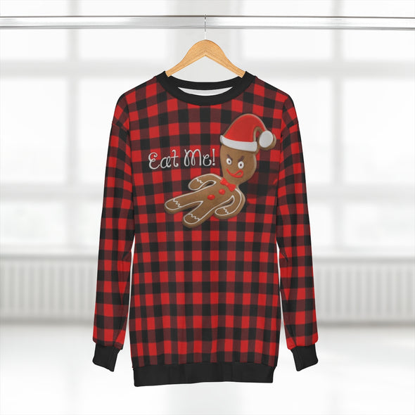 Ginger Bread Man - Eat Me - All-Over Print Unisex Sweatshirt