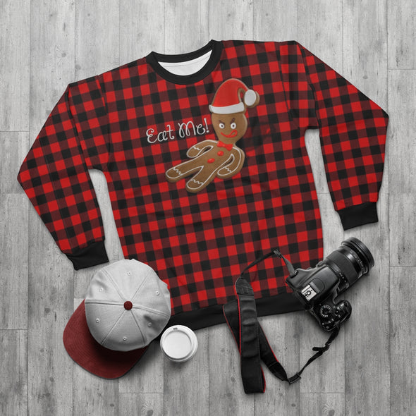 Ginger Bread Man - Eat Me - All-Over Print Unisex Sweatshirt